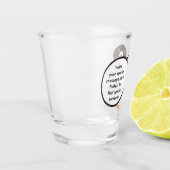 Italian Talking Ms Penguin Personalized  Schnapsglas (Links)