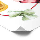 Italian That's Amore Bridal Shower Seating Chart Poster (Ecke)