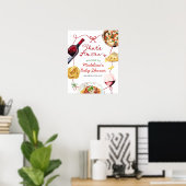 Italian That's Amore Bridal Shower Welcome Sign Poster (Heimbüro)