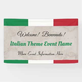  Italian Theme Event Welcome Banner