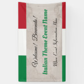  Italian Theme Event Welcome Banner (Vertikal)