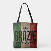 Italian Themed Tote Tasche (Rückseite)