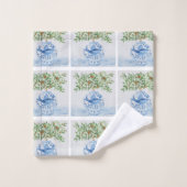 Italian Tile Ginger Jar Blue White Badhandtuch Set (Waschlappen)