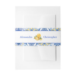 Italian Tiles La Dolce Vita Destination Wedding Einladungsbanderole