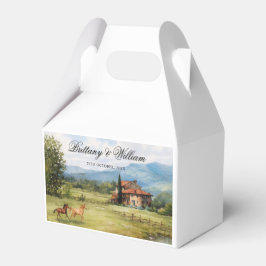 Italian Tuscan Countryside Wedding  Geschenkschachtel