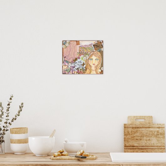 ~Italian Vineyard Fantasy ~ Poster (Küche)