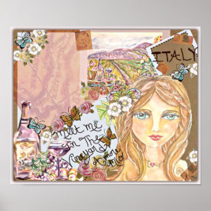 ~Italian Vineyard Fantasy ~ Poster