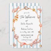 Italian Watercolor Rustic Wedding Invitation Einladung (Vorne/Hinten)