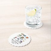 Italian Wedding Hand Drawn Amalfi Coast Modern Untersetzer (Vor Ort)