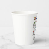 Italian Wedding Whimsical Hand Drawn Amalfi Coast  Pappbecher (Rechts)