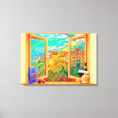 Italian Window Canvas Wall Art Leinwanddruck (Vorderseite)