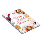 Italian Wine Pizza Date Night Ideas Notizblock (Rechte Seite)