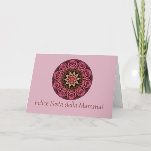 Italianischer Muttertag glücklich! Karte (Vorderseite)