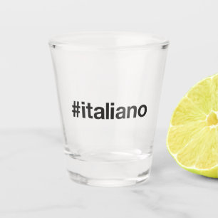 ITALIANO Hashtag Schnapsglas