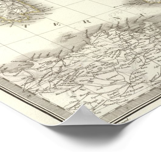 Italie ancienne - antikes Italien Poster (Ecke)