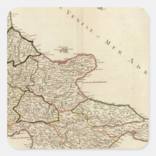 Italien 10 quadratischer aufkleber