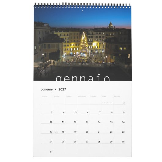 Italien 2011 kalender (Jan 2027)