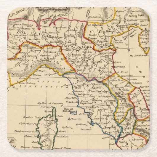 Italien 20 rechteckiger pappuntersetzer (Vorderseite)