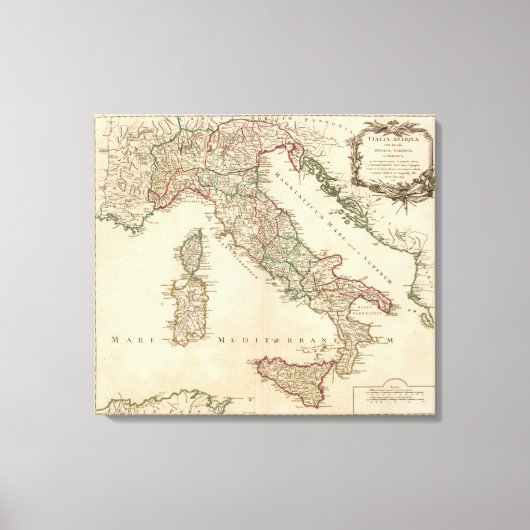 Italien 23 leinwanddruck (Vorderseite)