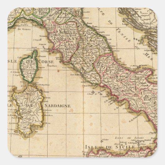 Italien 29 quadratischer aufkleber (Vorderseite)