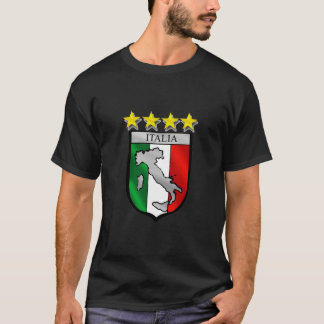 Italien 4 Sternweltmeister-Fußballgeschenke T-Shirt