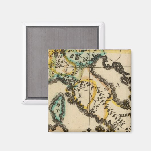 Italien 7 magnet (Vorderseite/Rückseite)