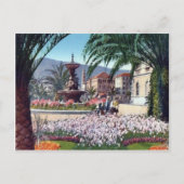 Italien, Alassio, Blume um den Brunnen Postkarte (Vorderseite)