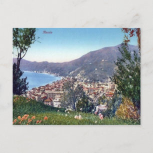 Italien, Alassio, Stadt und Bucht Postkarte