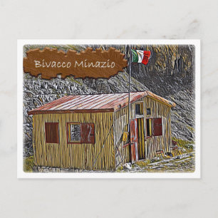 Italien - Alphütte Bivacco Minazio - Dolomiti Postkarte