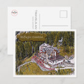 Italien - Alphütte Contrin - Dolomiti Postkarte (Vorne/Hinten)