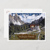 Italien - Alphütte Fanes - Dolomiti - Postkarte (Vorne/Hinten)