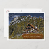 Italien - Alphütte Passo Staulanza - Dolomiti Postkarte (Vorne/Hinten)