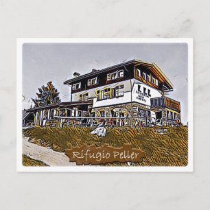 Italien - Alphütte Peller - Dolomiti - Postcard Postkarte