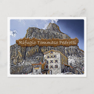 Italien - Alphütte Tommaso Pedrotti - Dolomiti - Postkarte