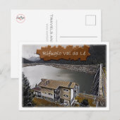 Italien - Alphütte Val da Lé - Dolomiti - Postkarte (Vorne/Hinten)