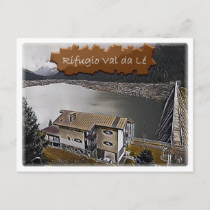 Italien - Alphütte Val da Lé - Dolomiti - Postkarte