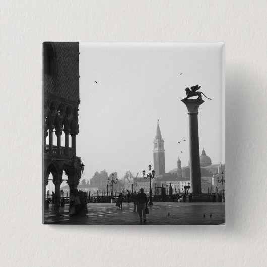 Italien-Andenken-Button-Knopf-Schmuck-Venedig-Löwe Button (Vorderseite)