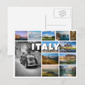 Italien Andenken-Foto-Collage Postkarte (Vorne/Hinten)