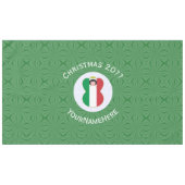 Italien - Angel-Weihnachtsflagge personalisieren H Tischdecke (Vorderseite (Horizontal))
