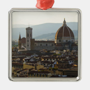 Italien, Ansicht von Florenz mit Basilica di Sankt Ornament Aus Metall