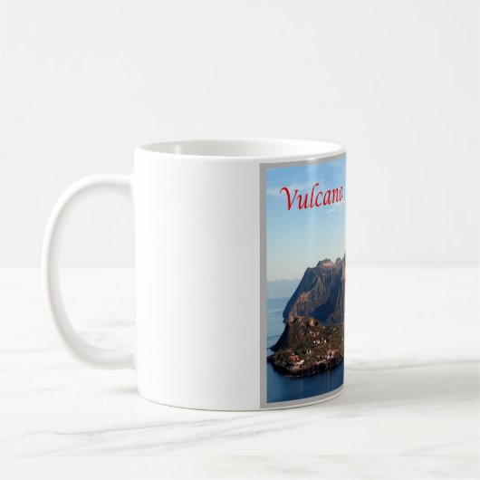Italien - Äolische Inseln - Vulkan Stromboli - Kaffeetasse (Links)