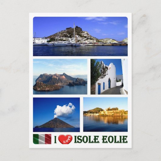Italien - Äolische Liebe - Postkarte (Vorderseite)