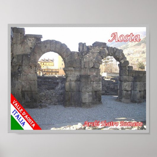 Italien - Aostatal - Aostatal - Arches - Poster (Vorne)