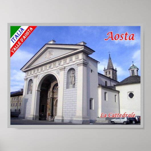 Italien - Aostatal - Aostatal - Kathedrale - Poster (Vorne)