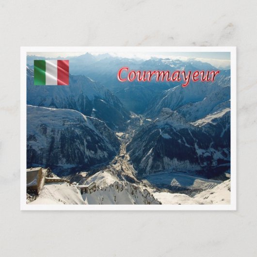 Italien - Aostatal - Courmayeur - Postkarte (Vorderseite)