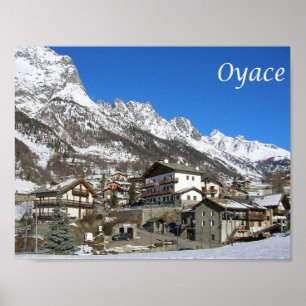 Italien - Aostatal - Oyace - Poster