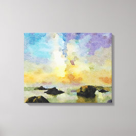 *~ Italien AP12 Beach Spiaggia delle cannelle Ital Leinwanddruck