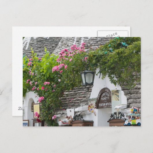 Italien, Apulien, Alberobello, Terra dei Trulli, Postkarte (Vorne/Hinten)