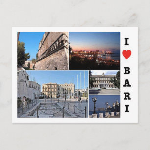 Italien - Apulien - Bari - I Liebe - Postkarte