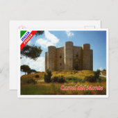 Italien - Apulien - Castel del Monte - Postkarte (Vorne/Hinten)